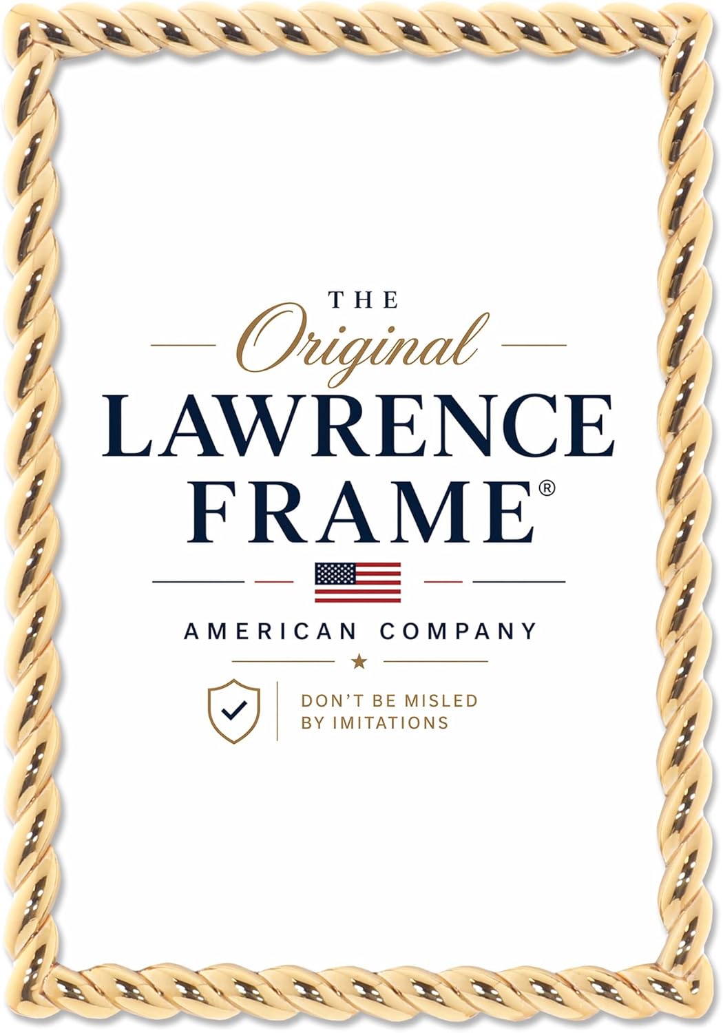 Lawrence Frames 4x6 Golden Rope Picture Frame (712046)
