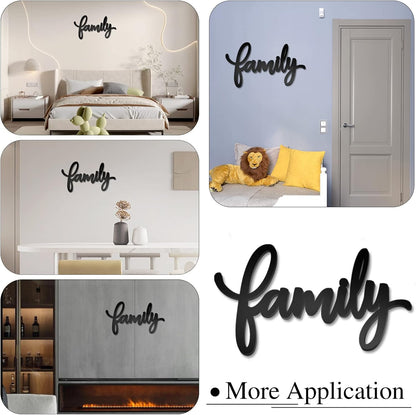 Family Signs For Home Wall Decor,Family Wall Decor For Living Room Rustic Letter Signs Family Wall Art (style2)