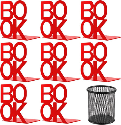 Book Ends,BookEnds Supports for Bookrack Desk,Bookend are Used for Books, Unique Appearance Design,Heavy Duty