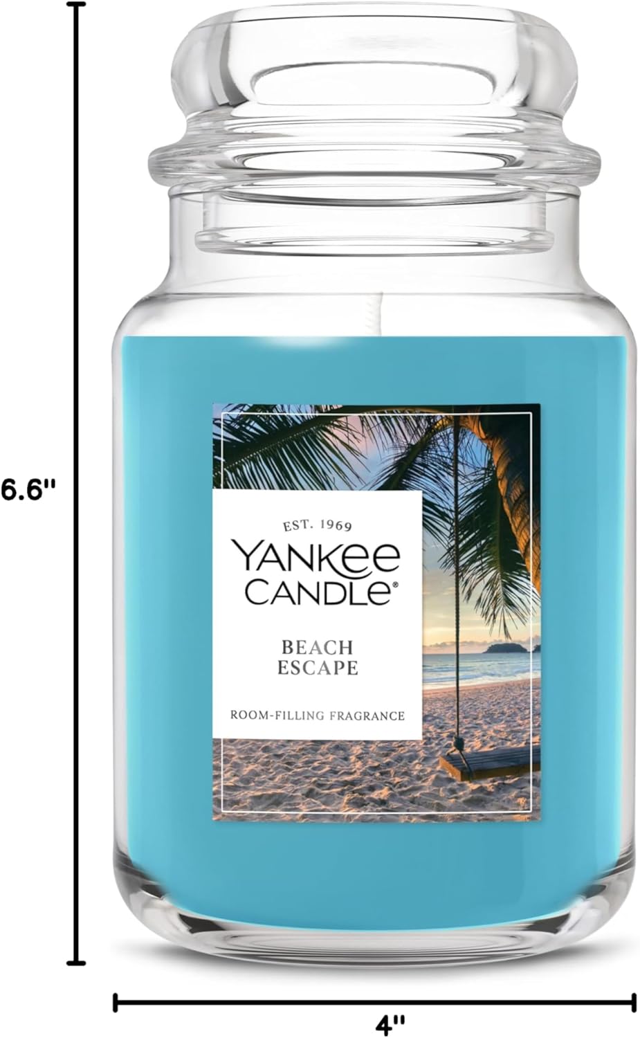 Yankee Candle Ocean Air Scented Candle, 22oz Large Jar with up to 150 Hour Burn Time, Giftable