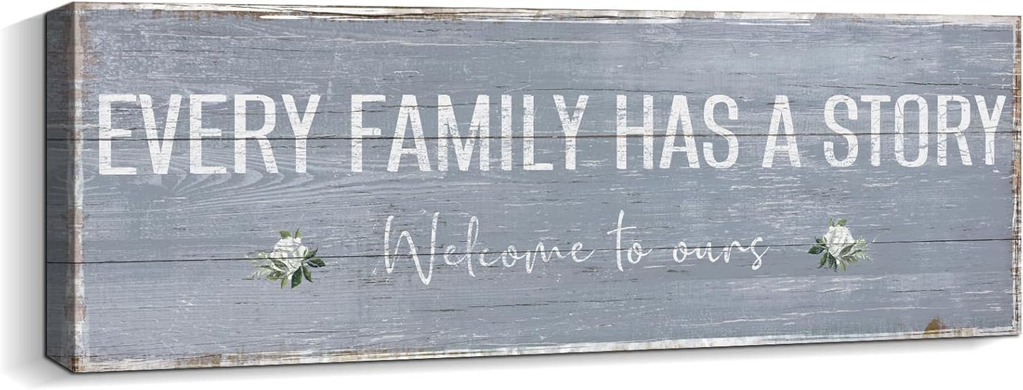 Quotes Wall Decor Enjoy the Little Things Sign Family Wall Signs Canvas Prints Rustic Wooden Wall Art Wood Pictures for Living Room Bedroom Office Home Decor, 6 X 17 Inch Framed