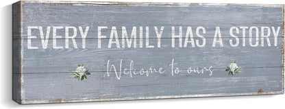 Quotes Wall Decor Enjoy the Little Things Sign Family Wall Signs Canvas Prints Rustic Wooden Wall Art Wood Pictures for Living Room Bedroom Office Home Decor, 6 X 17 Inch Framed