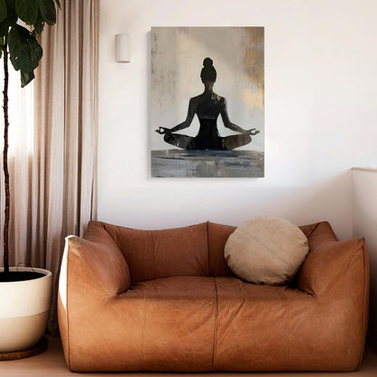GELDSTEI Calm Zen Botanical Canvas Wall Art, White Lotus Blooming on Stones in Water Aesthetic Pictures, Yoga Spa Meditation Room Decor, Modern Spiritual Poster Prints for Zen Office Framed Set of 3, Each 12x16 Inch