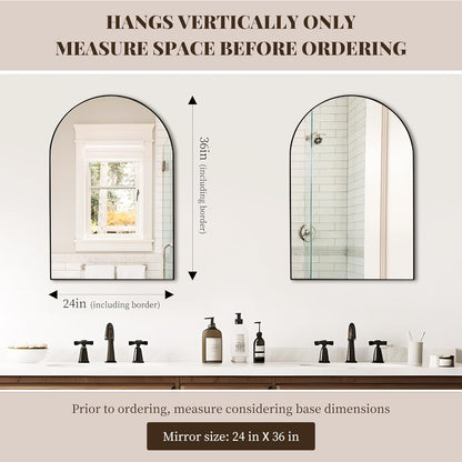 White Round Mirror 30 Inch, Circle Wall Mirrors for Bathroom, Bedroom Living Room or Entryway