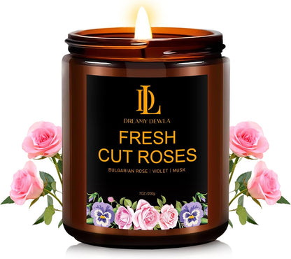 Scented Candles Set, 4 Pack Soy Candles for Home Scented, Candle Gifts for Men Women, Scents of Pineapple Cocktail/Coconut Vanilla/Pink Sands/Bahamian Breeze