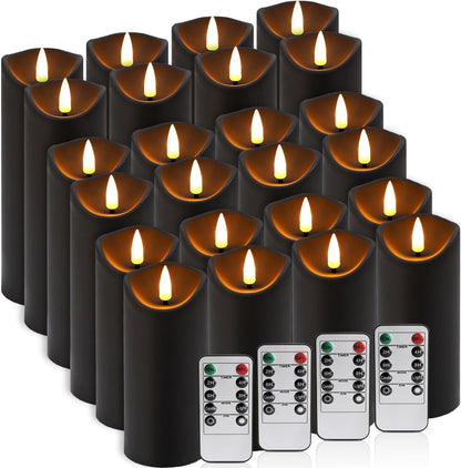 48- Pack of 3 Sizes of LED Flameless Candles.This Candle is Suitable for café, Fancy Restaurant, Bookstore and Other Scenes to Create a Relaxing and Romantic Atmosphere.