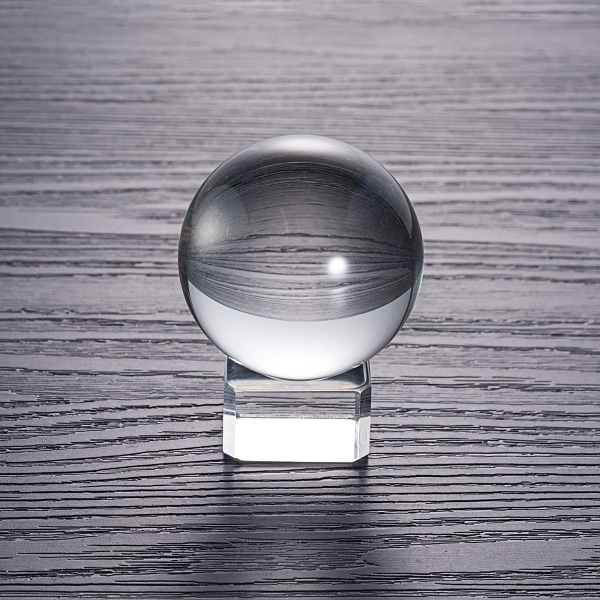 CHENGXINWENHUA Decorative Orbs for Bowls and Vases Set of 1，Diameter 3" Crystal Sphere Ball,Camera Sphere and Photography Orb (Green-1)