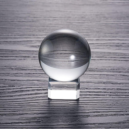 CHENGXINWENHUA Decorative Orbs for Bowls and Vases Set of 1，Diameter 3" Crystal Sphere Ball,Camera Sphere and Photography Orb (Green-1)