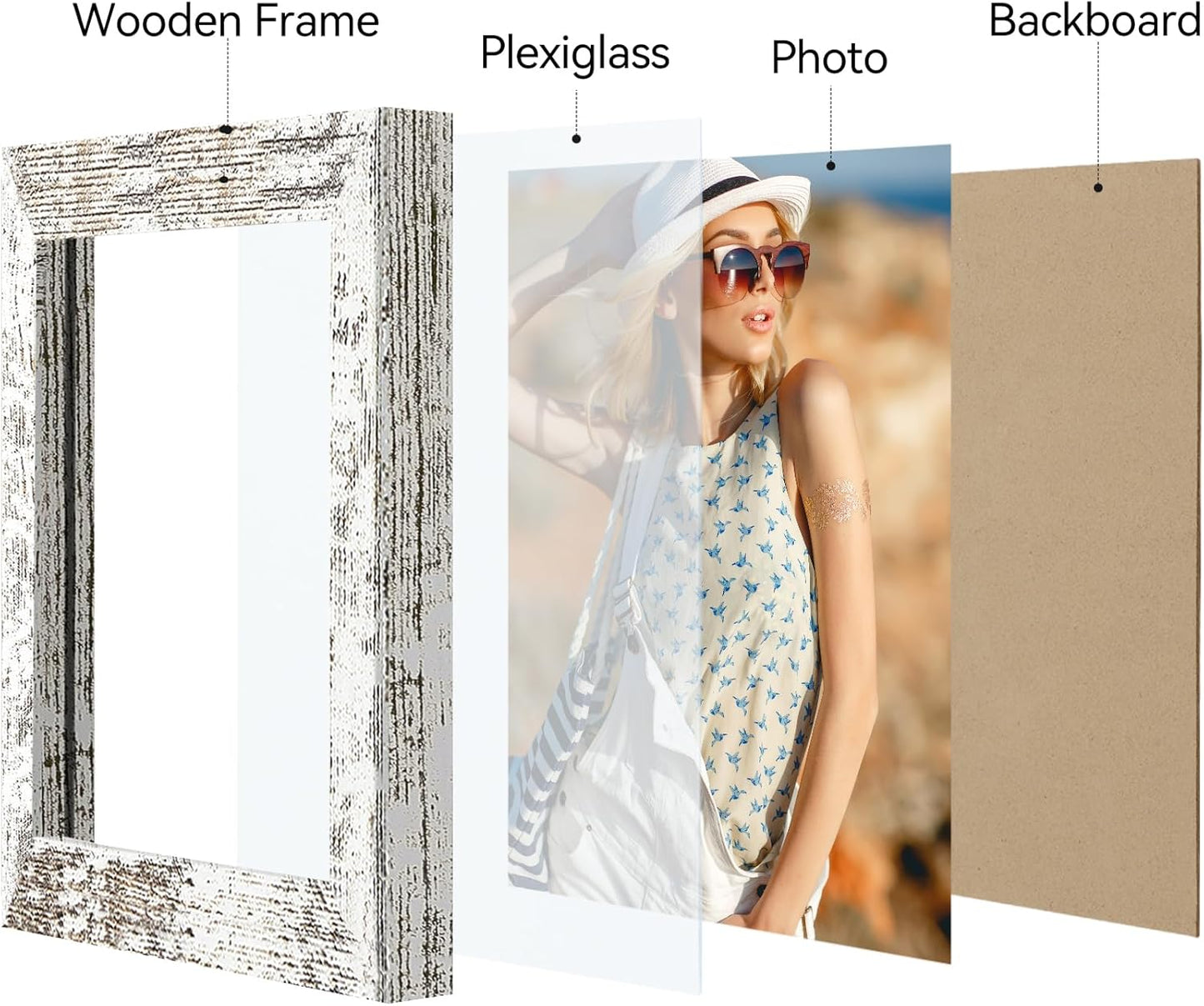 Vittanly 11x14 Picture Frame, Display Pictures 8x10 with Mat or 11x14 without Mat, Photo Frame for Wall Mounting, Black, 1 Pack - Colors B