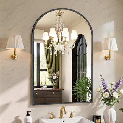 NEWBULIG Gold Round Wall Mirror 36 Inch, Bathroom Mirrors for Over Sink, Wall Decor for Bathroom, Entryway, Bedroom, Vanity