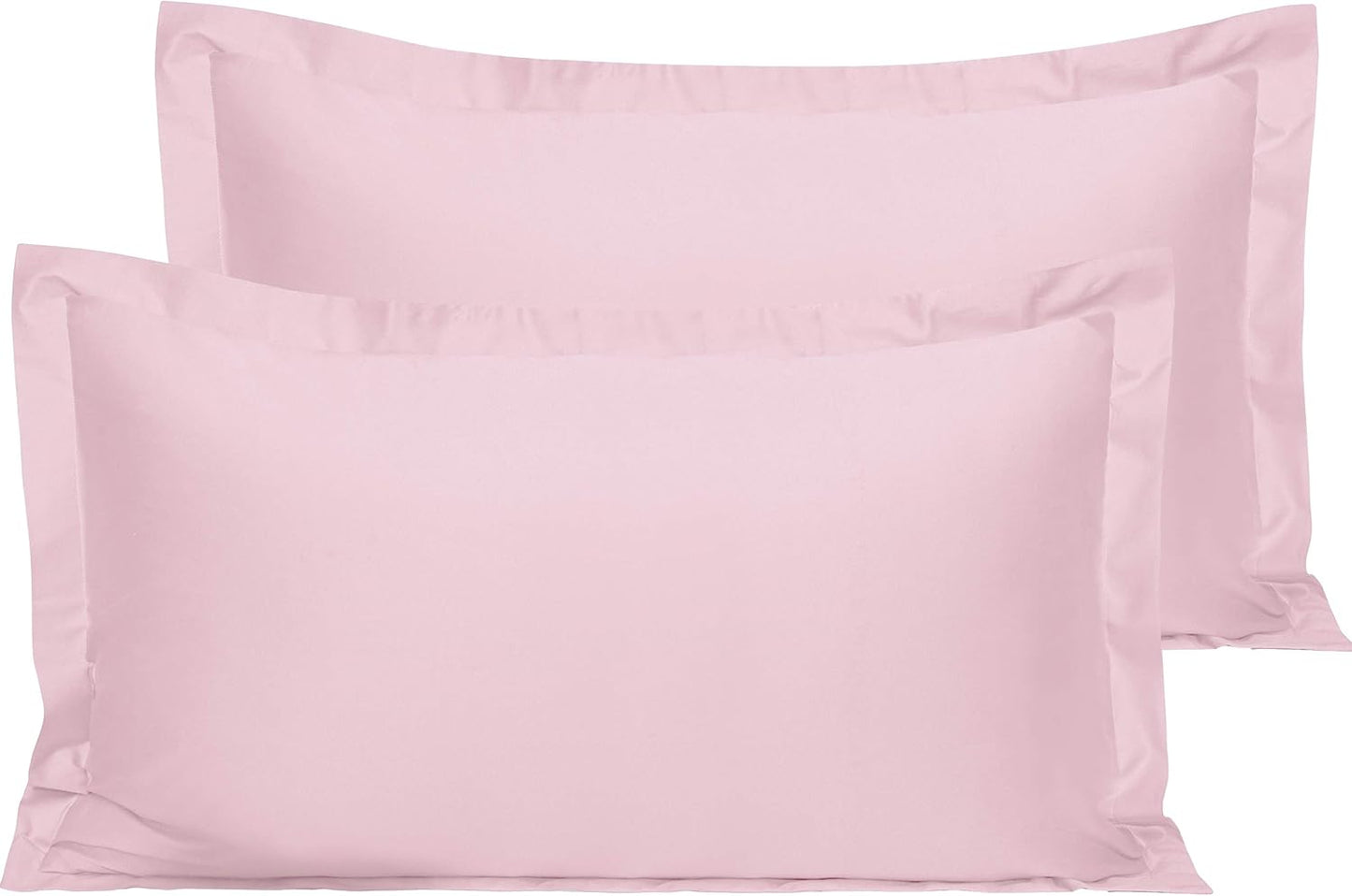 NTBAY Cotton 26x26 Euro Sham Covers - 500 Thread Count Egyptian Cotton Euro Pillow Covers, 2 Pack Super Soft and Breathable 26x26 Pillow Covers, Square Pillow Cases, White