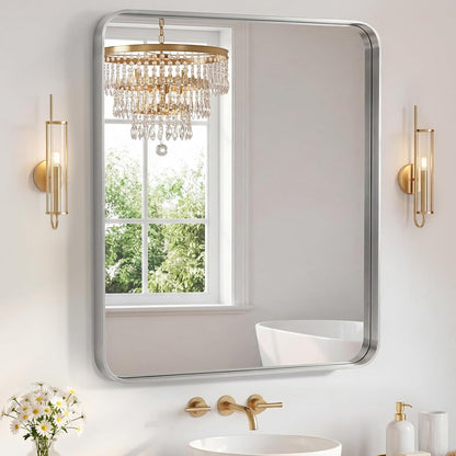 NEWBULIG Gold Round Wall Mirror 36 Inch, Bathroom Mirrors for Over Sink, Wall Decor for Bathroom, Entryway, Bedroom, Vanity