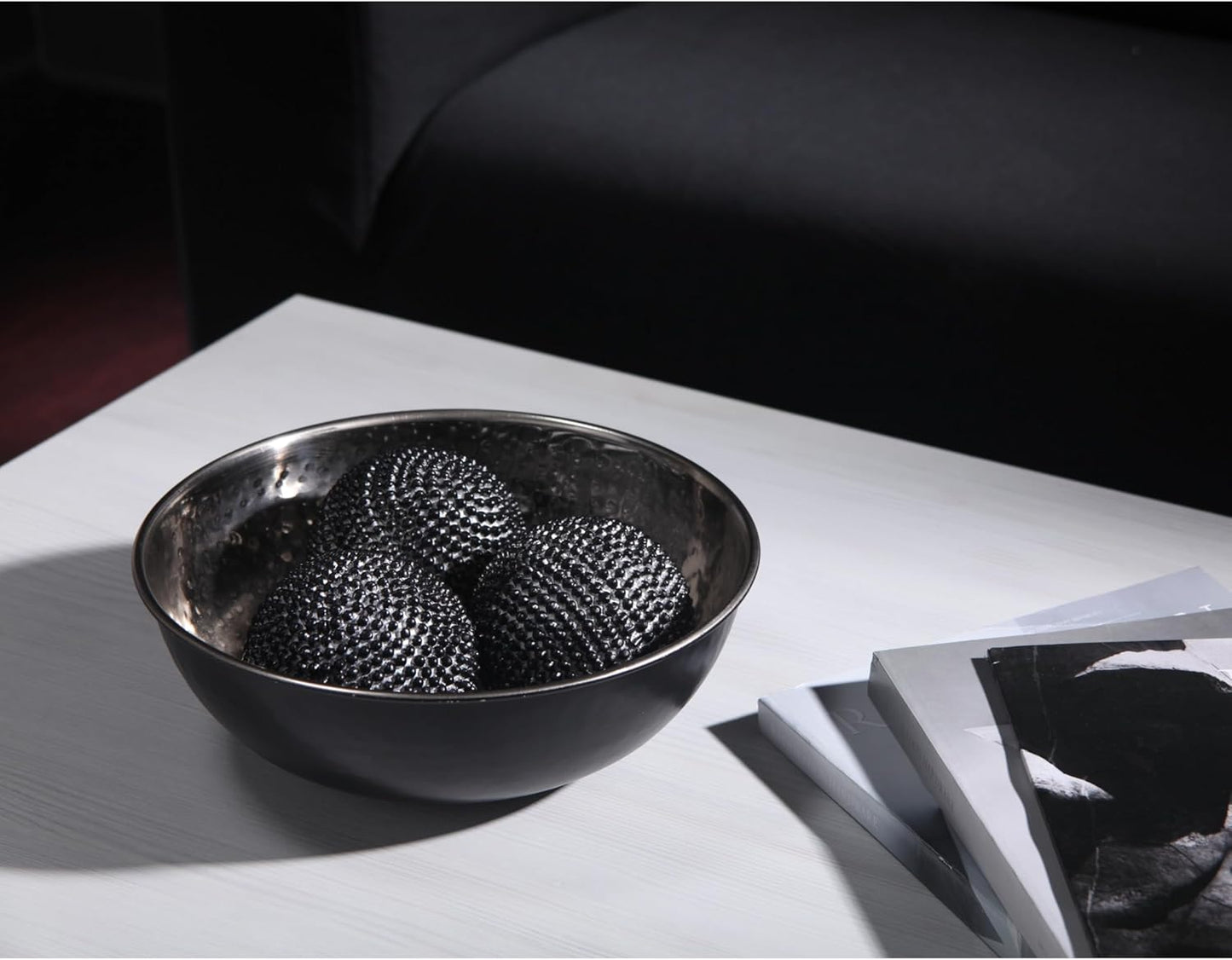 Hosley 5.75 Inch Diameter Silver Finish Metal Bowl, Ideal for Potpourri, LED Candles, Weddings, Special Events, Center Pieces, Craft. Use Decor to Coordinate O3