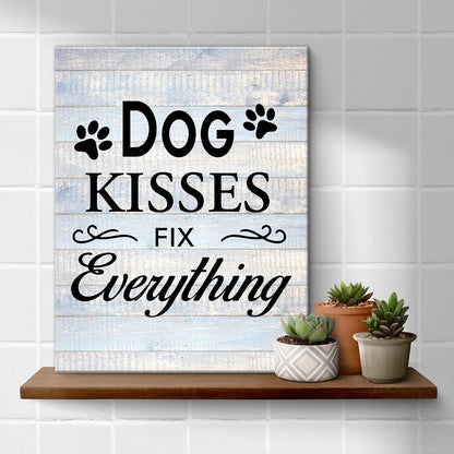 Inspirational Farmhouse Canvas Print Wall Art Decor One Small Positive Thought in the Morning Can Change Your Whole Day Sign Painting Plaque Rustic Home Decoration (8 X 8 Inches, Framed)
