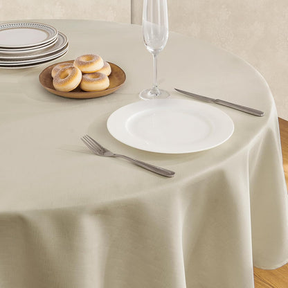 Veblandy Rectangle Tablecloth Waterproof Linen Textured Table Cloth Stain and Wrinkle Resistant Washable, Decorative Fabric Table Cover for Dining, Party and Camping (Sage Green, 52 * 70)