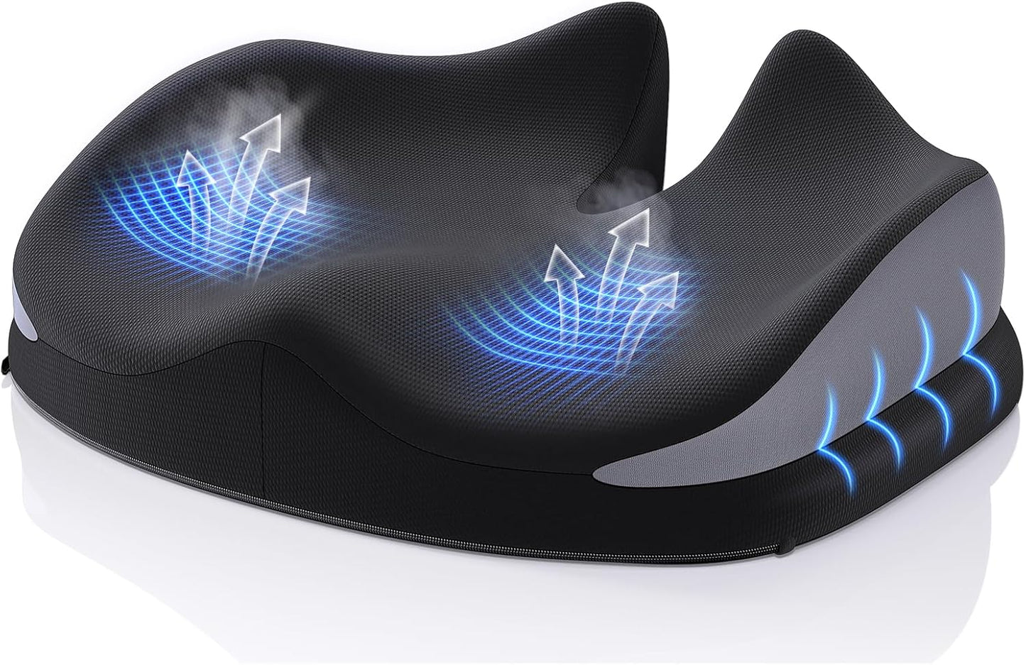 Benazcap Memory Foam Seat Cushion for Office Chair, Ergonomic Chair Cushions for Tailbone Pain Relief, Sciatica & Back Support, Office Chair Cushion & Car Seat Cushion