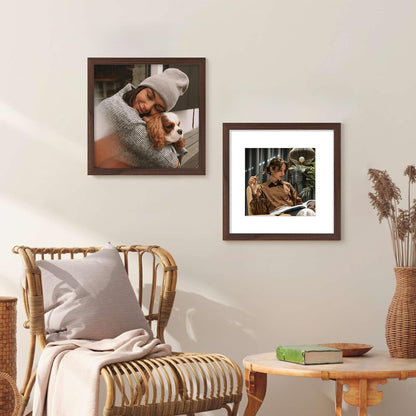 Vittanly 11x14 Picture Frame, Display Pictures 8x10 with Mat or 11x14 without Mat, Photo Frame for Wall Mounting, Black, 1 Pack - Colors B