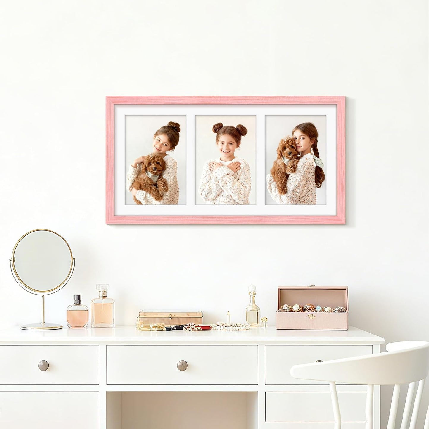 DUENPY 14x26 Collage Picture Frame 4x6 Collage Picture Frame Displays Twelve 4x6 inch Photos Available Horizontal Wall Mounting Display and Vertical Black - Colors B