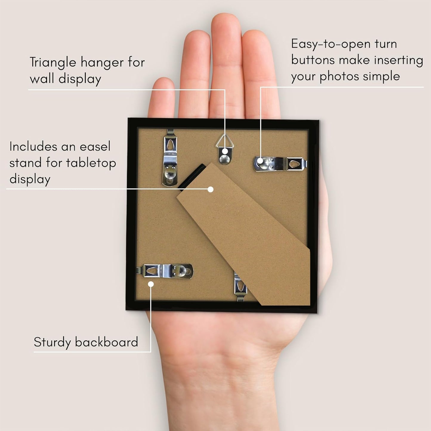 Americanflat 24x36 Poster Frame with Polished Plexiglass - Streamline Collection - Thin Border Picture Frame for Wall Display - Hanging Hardware Included - Black - Colors C
