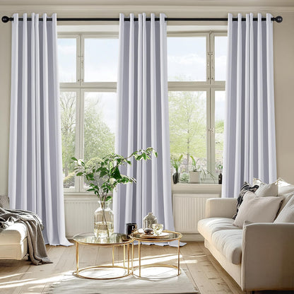 MIULEE Blackout Curtains for Bedroom Living Room 2 Panels, Thermal Insulated Room Darkening Drapes Grommet Noise Reducing Light Blocking Window Treatments 63 Inches Long 40x63 Inch Black - Colors B
