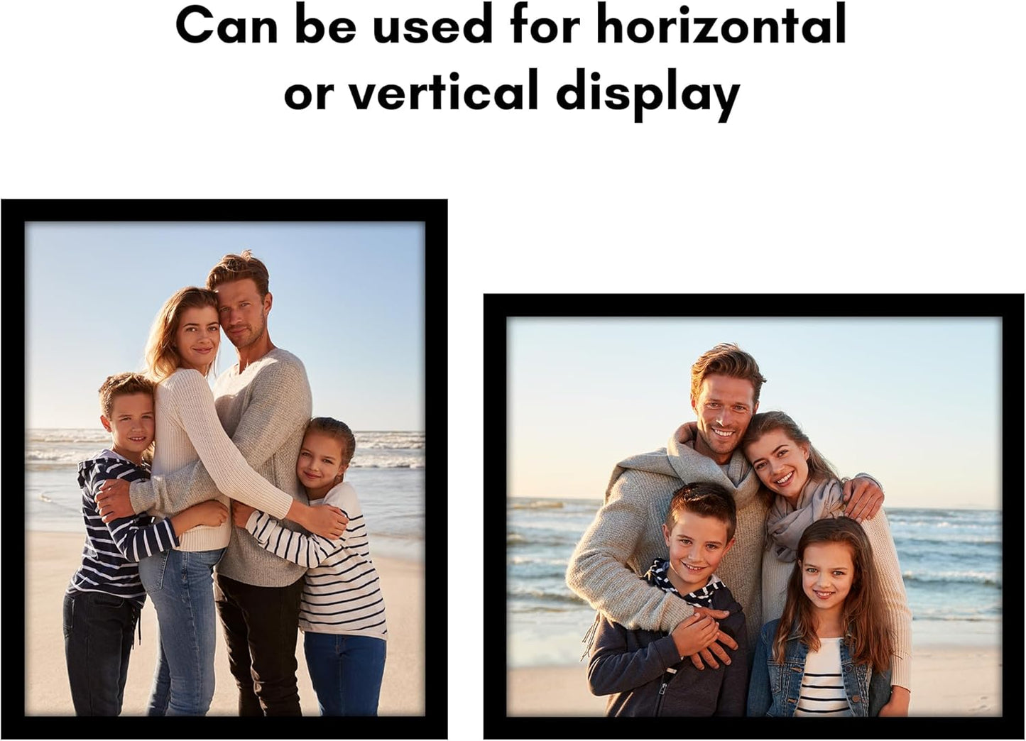 Americanflat 16x20 Picture Frame with Polished Plexiglass - Black Picture Frame - Wide Photo Frames Made of Engineered Wood for Vertical or Horizontal Wall Display - Epic Collection - Black - Colors A