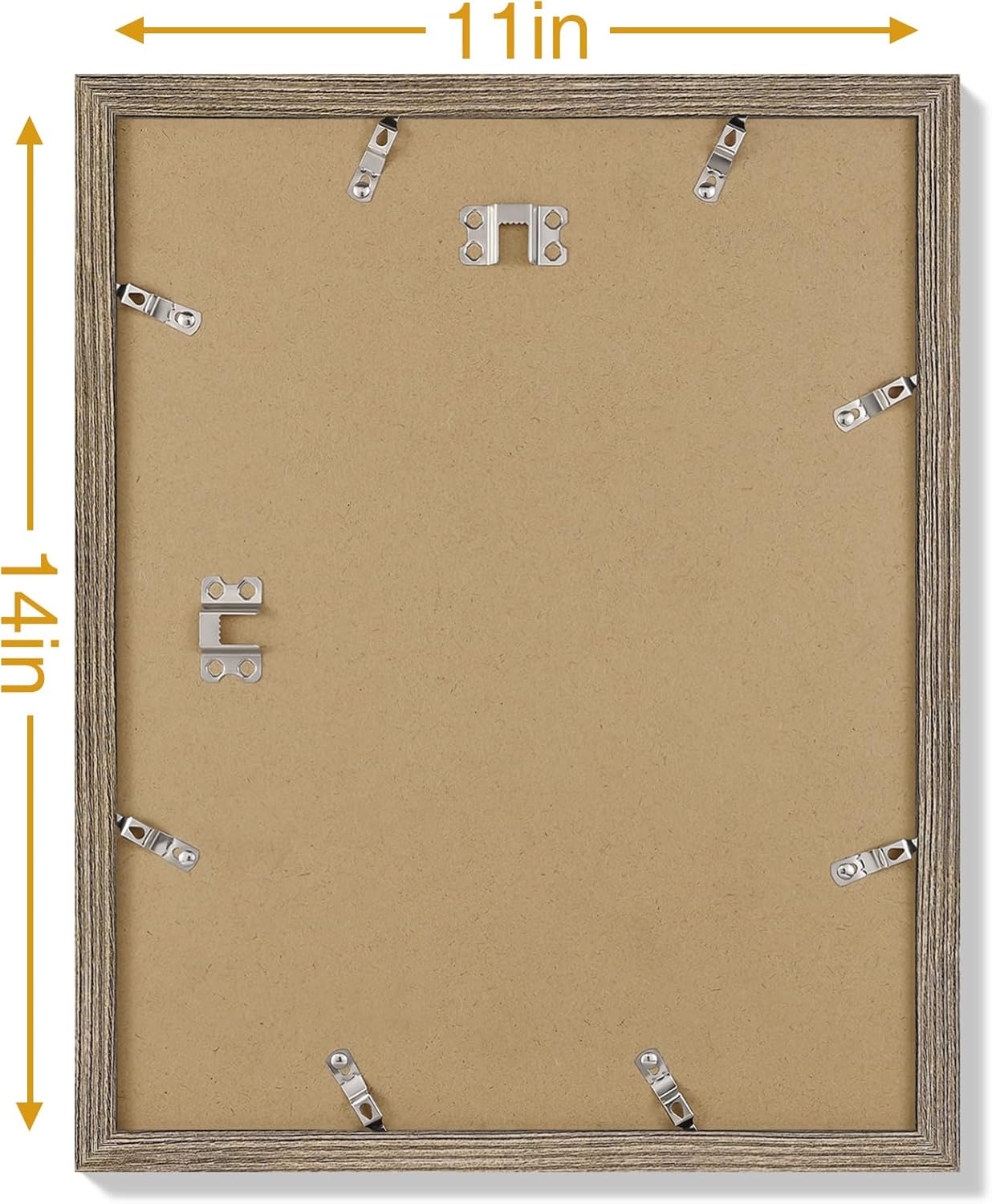 Vittanly 8x10 Picture Frames Set of 9, Shatter Resistant Plexiglass, Display 5x7 Pictures with Mat or 8x10 without Mat, Photo Frames for Wall or Tabletop, Engineered Wood, Black - Colors B