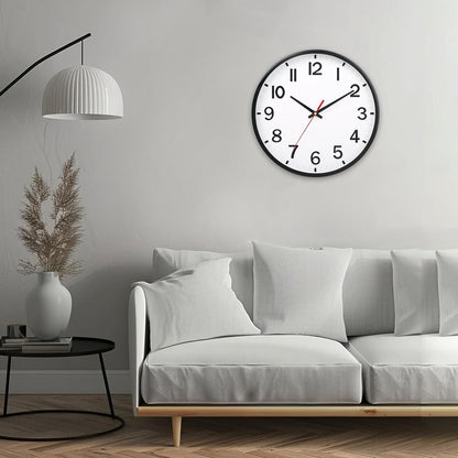 Wall Clocks Battery Operated 8 inch Modern Wall Clock,Silent Non Ticking Wall Clock for Living Room Bedroom Kitchen Office Classroom Decor (Green White)