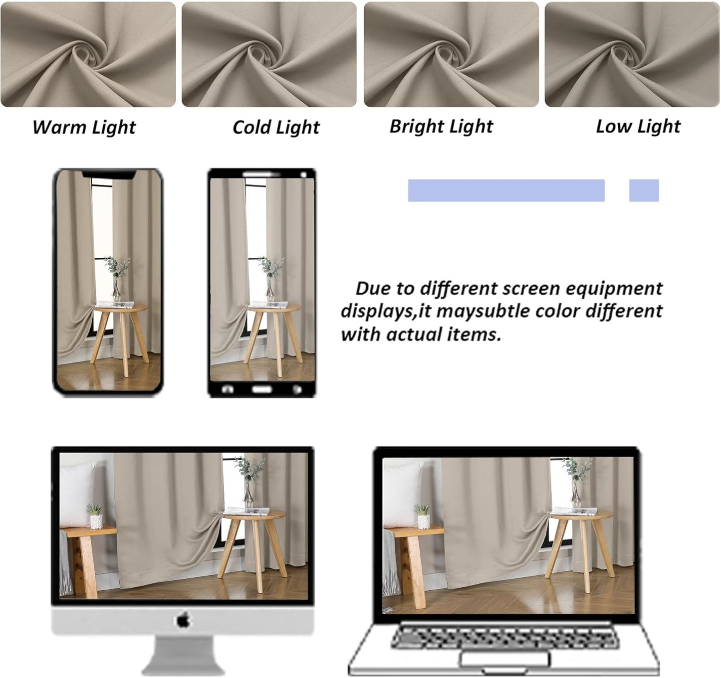 Simplebrand Ava Sage Green Blackout Curtains for Bedroom 63 Inch Length 2 Panels Set, Solid Thermal Insulated Energy Saving Rod Pocket Window Treatment Curtains Blackout Drapes, W40 x L63 Inch, Sage - Colors C