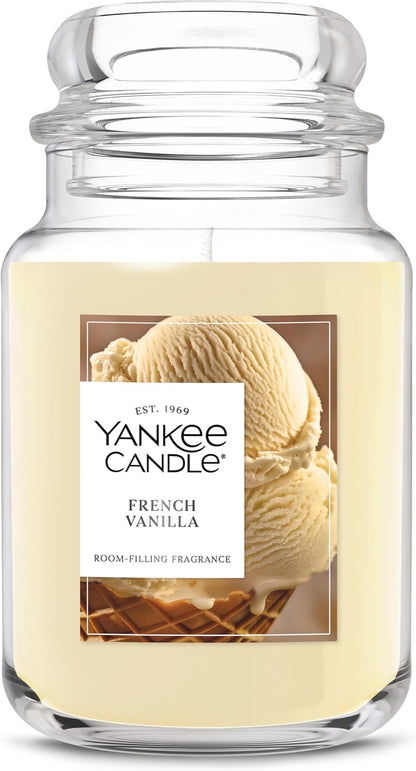 Yankee Candle Vanilla Cupcake, Scented Candle, 22oz Large Jar with up to 150 Hour Burn Time, Giftable, Birthdays