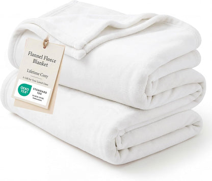 Bedsure GentleSoft Fleece Throw Blanket for Couch Grey - Lightweight Plush Fuzzy Cozy Soft Blankets and Throws for Sofa, Couch, Travel, Camping, 50x60 inches - Colors A