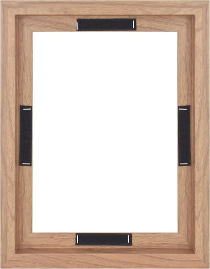 MCS Canvas Float Frames 8x10 Frame, Black Frame for Finished Canvases, Vertical & Horizontal Wall Hanging Frame with Adhesive for Canvas Paintings (1-Pack)