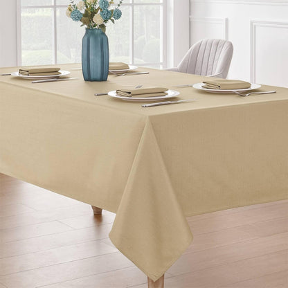 Veblandy Rectangle Tablecloth Waterproof Linen Textured Table Cloth Stain and Wrinkle Resistant Washable, Decorative Fabric Table Cover for Dining, Party and Camping (Sage Green, 52 * 70)