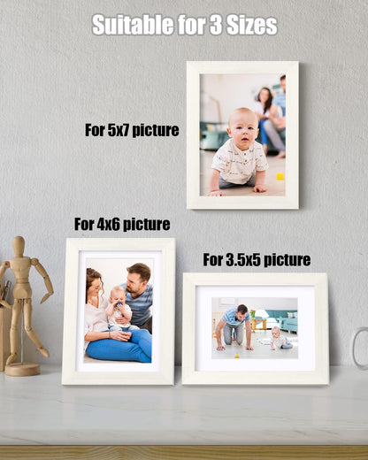 Egofine 12x16 Picture Frame Black, Covered by Plexiglass Made of Solid Wood, Display Pictures 9x12 and 11x14 with Mat or 12x16 Without Mat, for Wall Mounting Photo Frame - Colors A