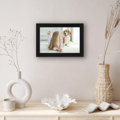 Americanflat 12x18 Poster Frame with Shatter-Resistant Glass - Signature Collection - Gallery-Style Frames Made of Engineered Wood - Photo Frame for Wall Display - Black - Colors A