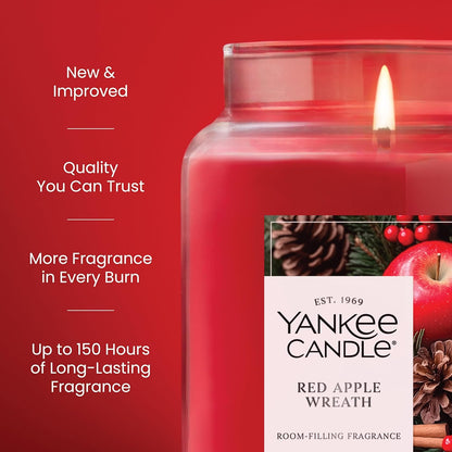 Yankee Candle Balsam & Cedar, Scented Candle, 22oz Large Jar with up to 150 Hour Burn Time, Giftable