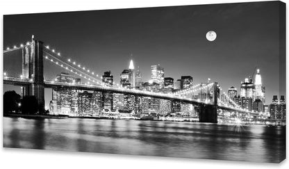 Baisuart S02250 Canvas Prints Wall Art Beach Sunset Ocean Waves Nature Pictures Stretched Canvas Wooden Framed for living Room Bedroom and Office