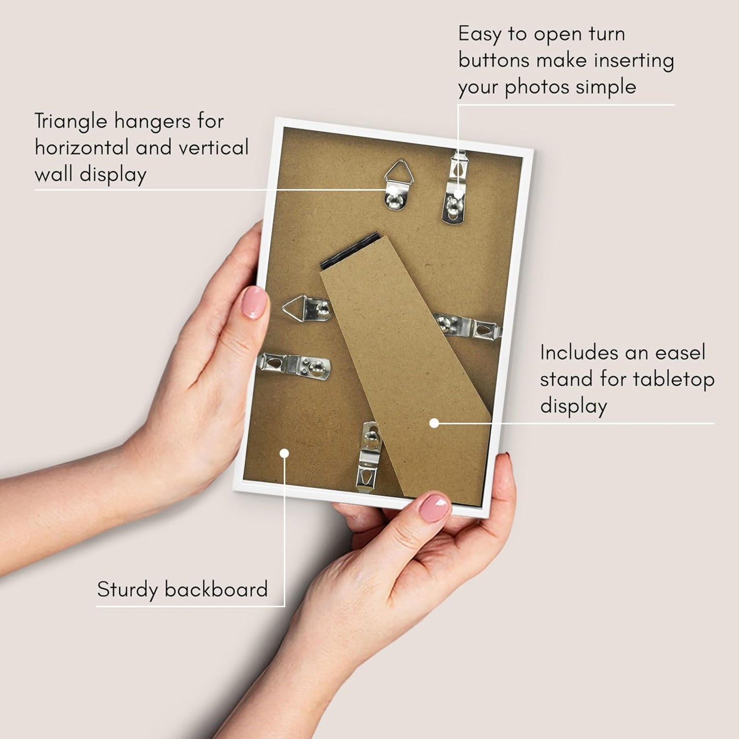 Americanflat 24x36 Poster Frame with Polished Plexiglass - Streamline Collection - Thin Border Picture Frame for Wall Display - Hanging Hardware Included - Black - Colors A