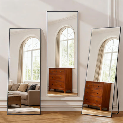 Simple Deluxe Arched Full Length Mirror, 71"x26"Large Floor Mirrors, for Wall Door Bedroom Bathroom Living Room (Gold)
