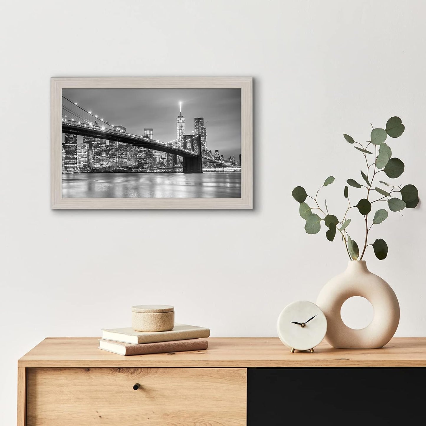 Americanflat 12x18 Poster Frame with Shatter-Resistant Glass - Signature Collection - Gallery-Style Frames Made of Engineered Wood - Photo Frame for Wall Display - Black - Colors A