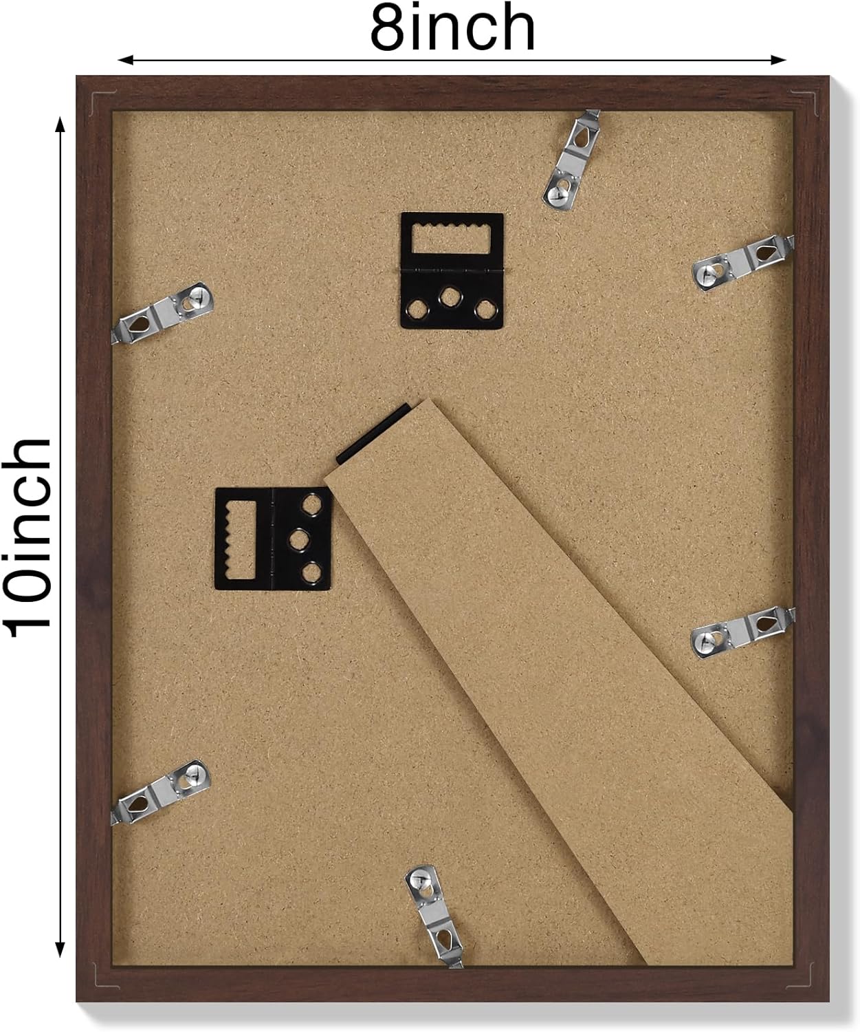 Vittanly 11x14 Picture Frame, Display Pictures 8x10 with Mat or 11x14 without Mat, Photo Frame for Wall Mounting, Black, 1 Pack - Colors B