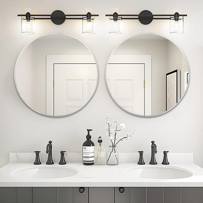 Fabuday Black Circle Mirror for Wall 20 inch - Round Mirrors for Bathroom, Entryway, Living Room, Hallway, Bedroom Decor, Small Matte Framed