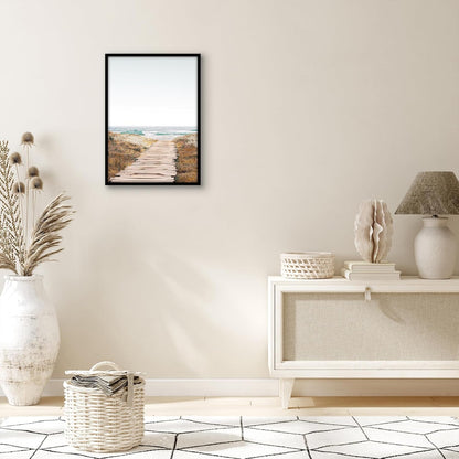 Americanflat 24x36 Poster Frame with Polished Plexiglass - Streamline Collection - Thin Border Picture Frame for Wall Display - Hanging Hardware Included - Black - Colors A