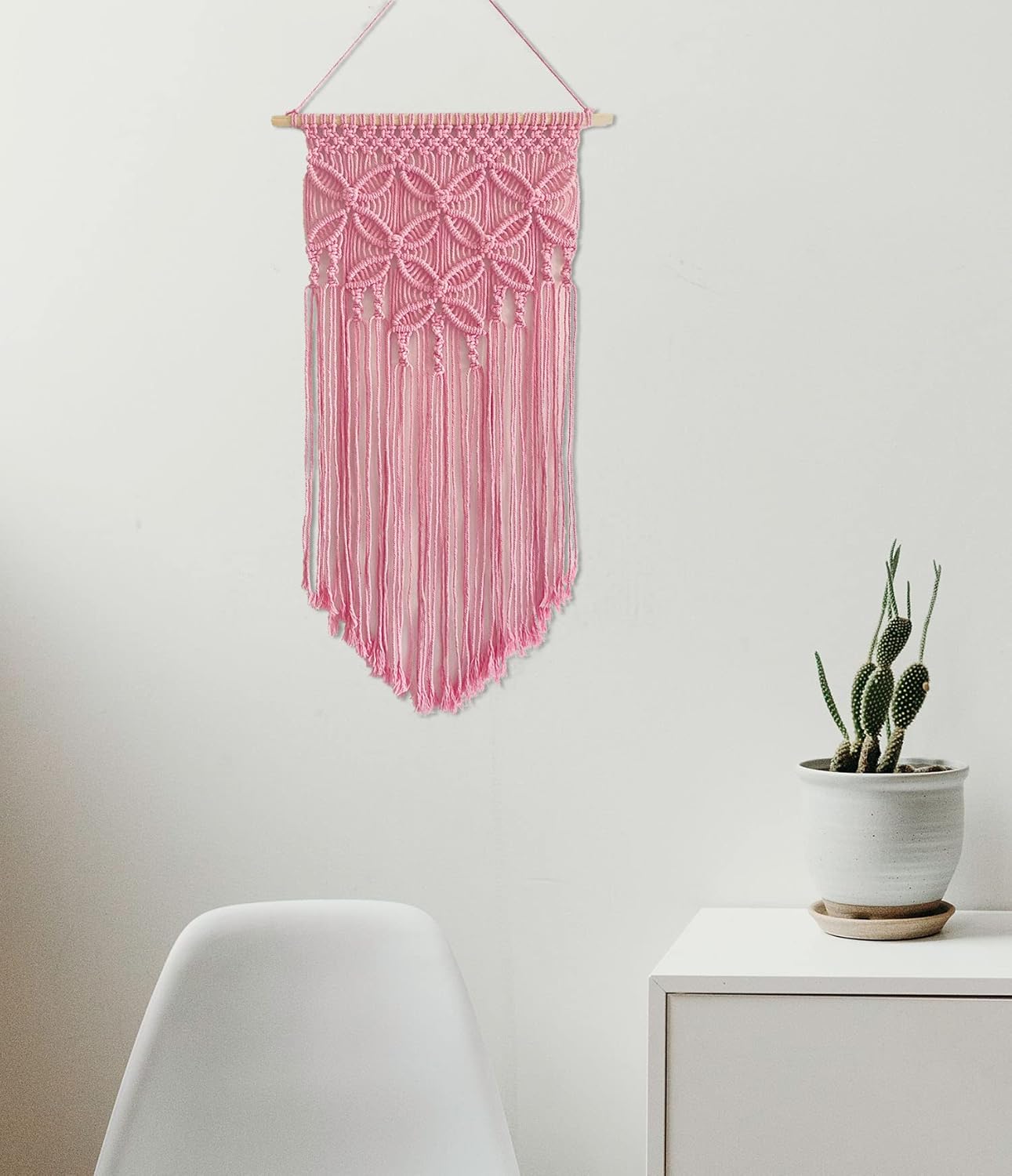Handmade Cotton Home Decor Macrame Wall Hanging Navy