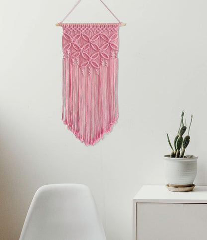 Handmade Cotton Home Decor Macrame Wall Hanging Navy