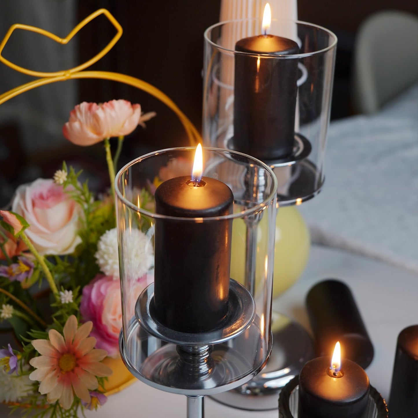 30-Pack 10-Color Taper Candles - 10 Inch Dripless & 10-Hour Burn｜Wedding/Birthday/Home Decor with Premium Wax