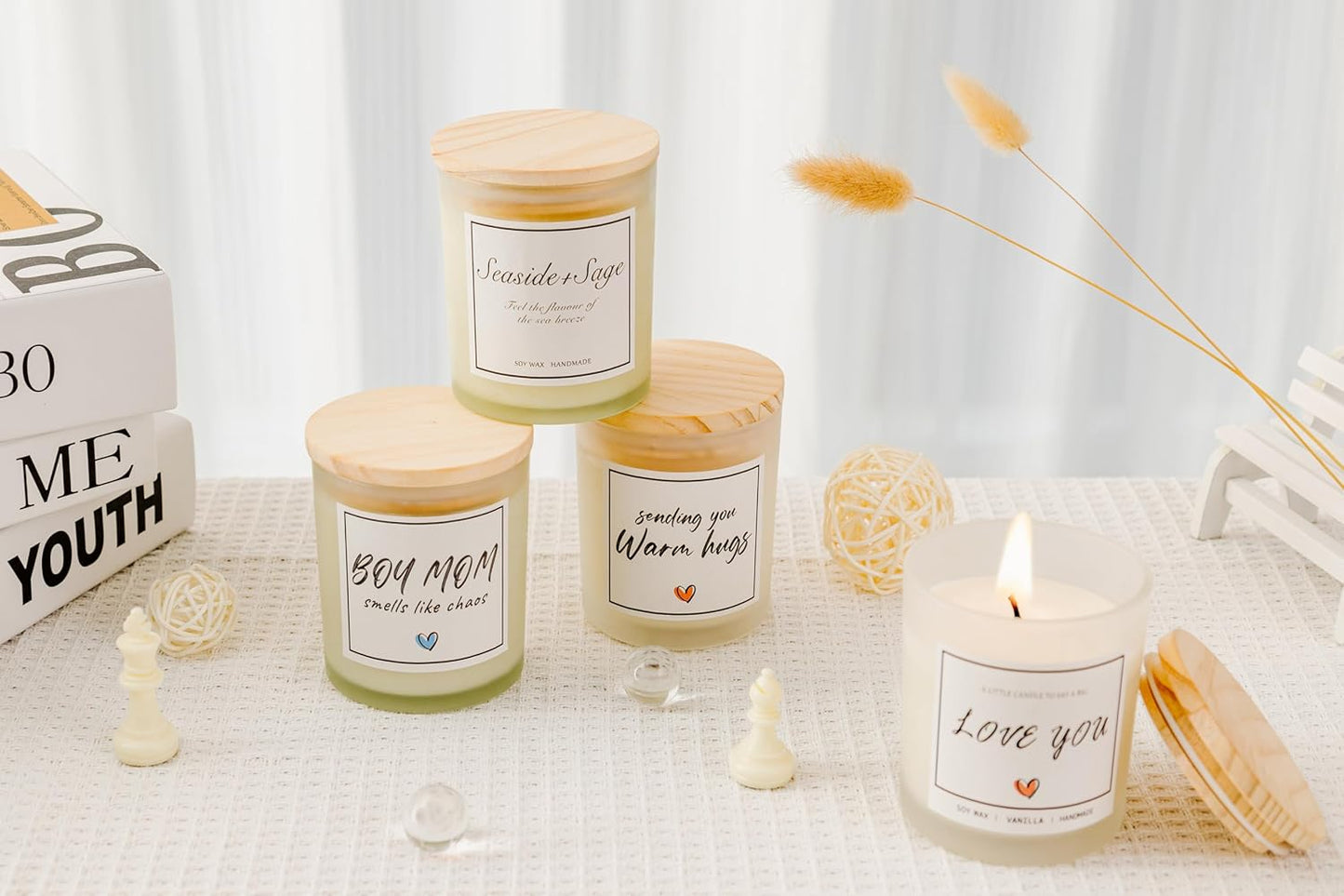 Pug Gifts & Decor, Dog Mom Gifts for Women, Dog Farts Candle, Pet Friendly Lavender Scented Candle
