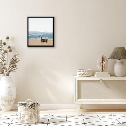 Americanflat 24x36 Poster Frame with Polished Plexiglass - Streamline Collection - Thin Border Picture Frame for Wall Display - Hanging Hardware Included - Black - Colors B