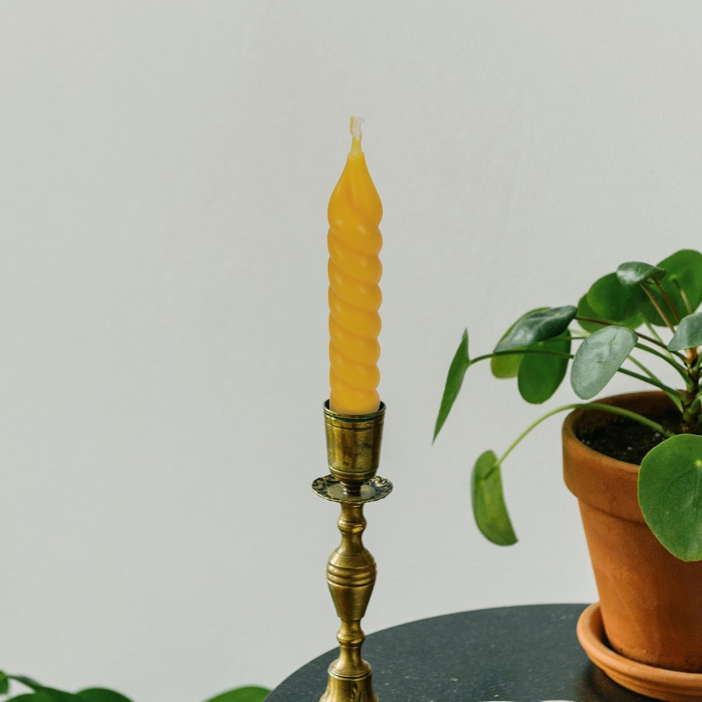 5 Inch Spirat Tapared Candles 10 Pack,0.78" Diameter Ivory Naturel Bee Candles Candlestick,7 Hours Long Lasting Smokeless and Unscented for Home Decoration