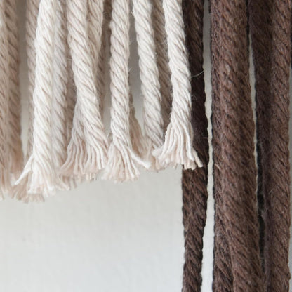 Jakalin Macrame Wall Hanging Dip Dyed Fiber Macrame Wall Decor Boho Cord Living Room Wall Art 57" Wx43 L