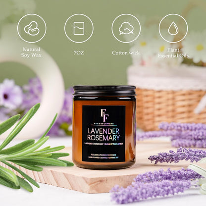 Scented Candles for Home Scented Aromatherapy Candles, 4 Pack 28 Oz Soy Wax Candle Gift Set Valentine's Day Gift for Women Men (Lavender/Vanilla//Sandalwood Rose/Moroccan Amber)